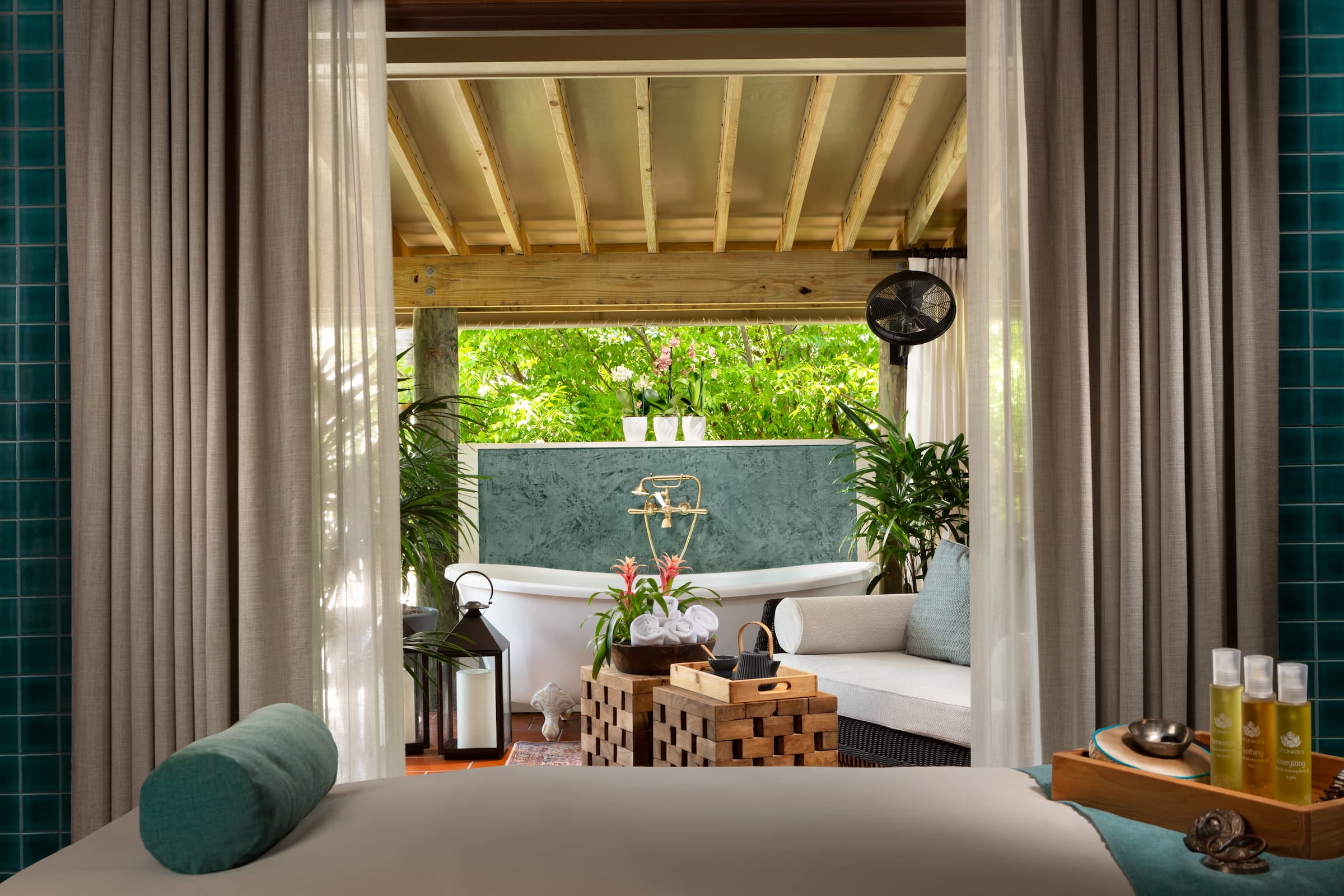 A room at SpaTerre ready for service