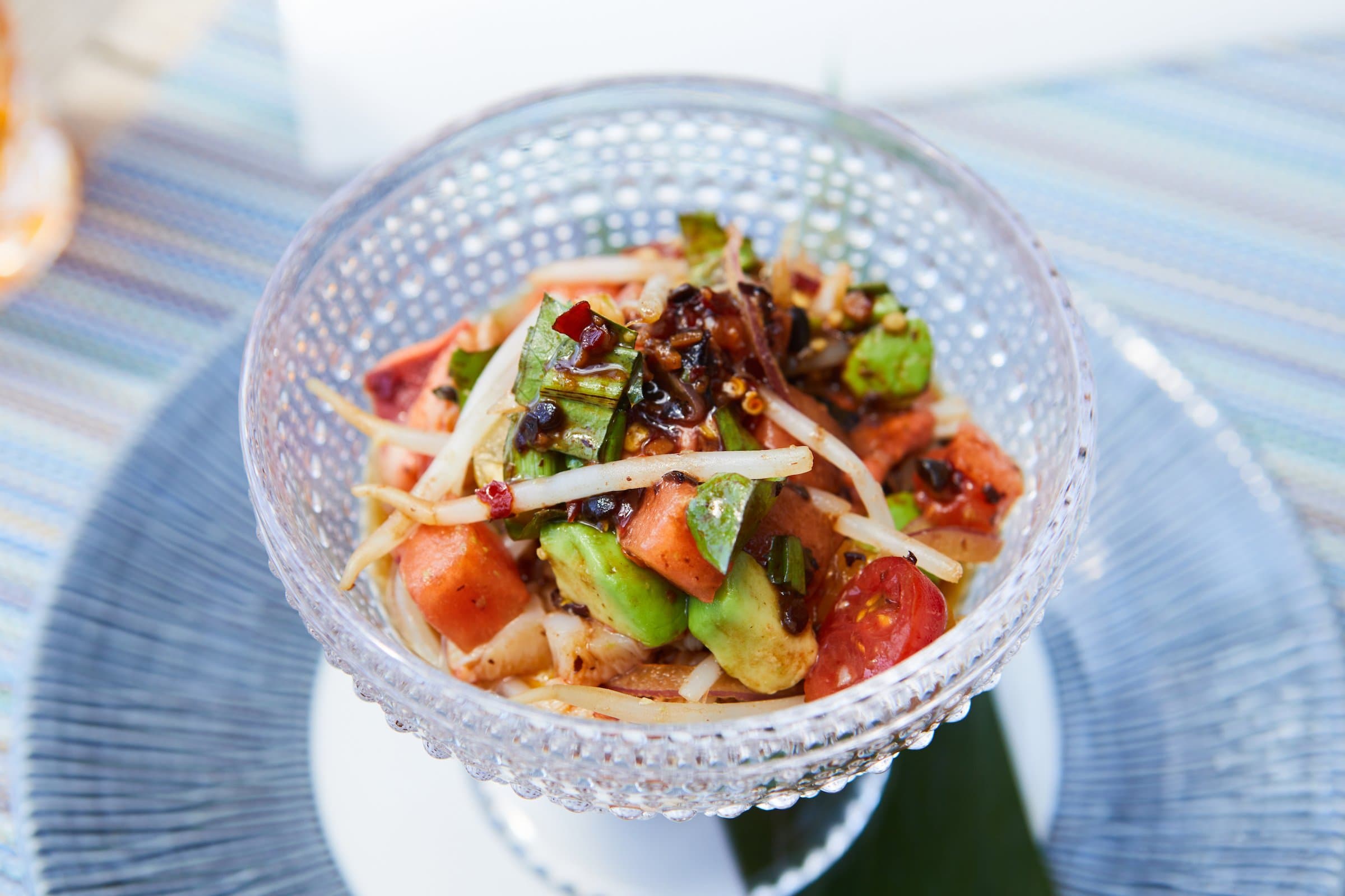 Seafood ceviche from the restaurant at Little Palm Island Resort