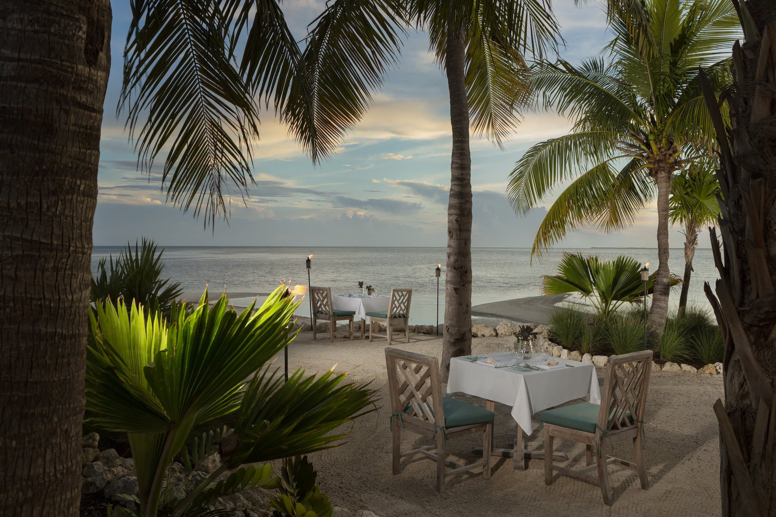 Dining table at Sandy Point