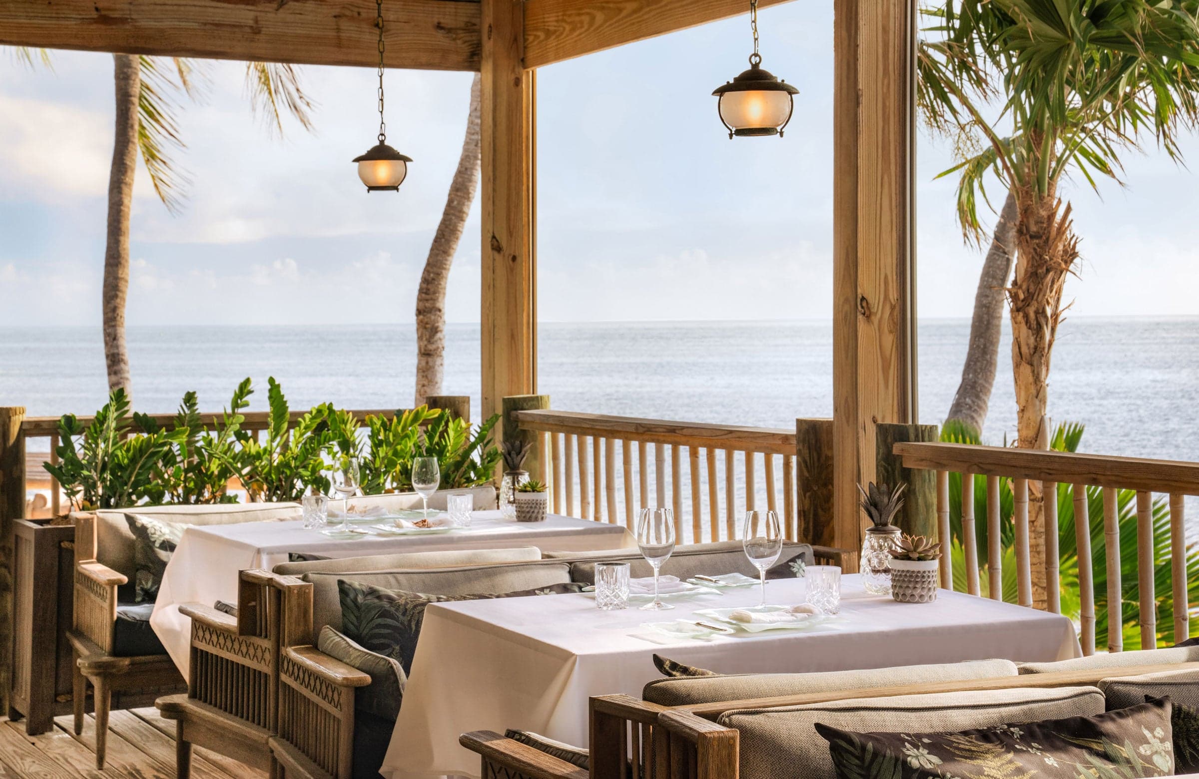 Seating On The Balcony At The Dining Room