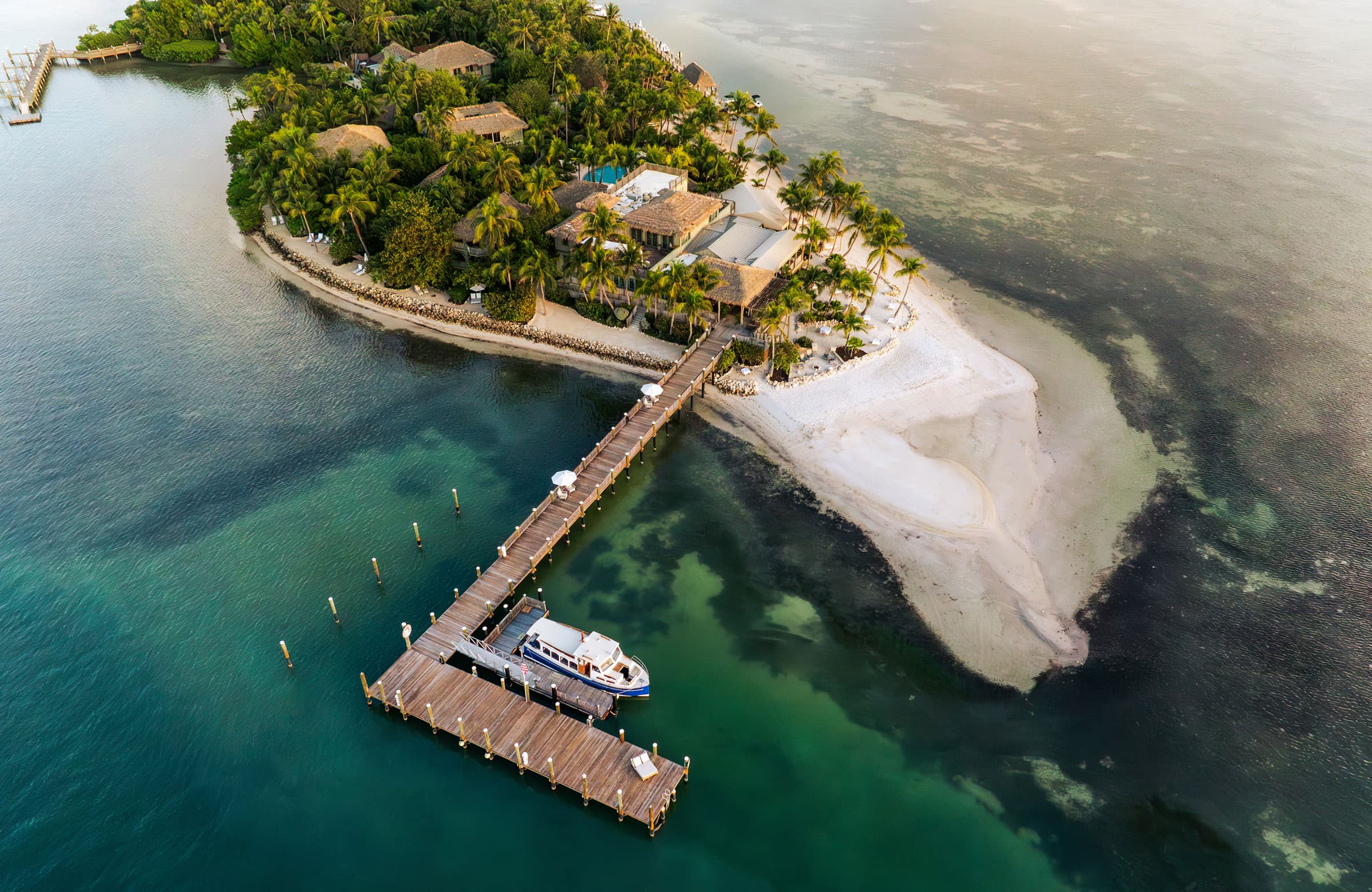 Aerial View Of Little Palm Island