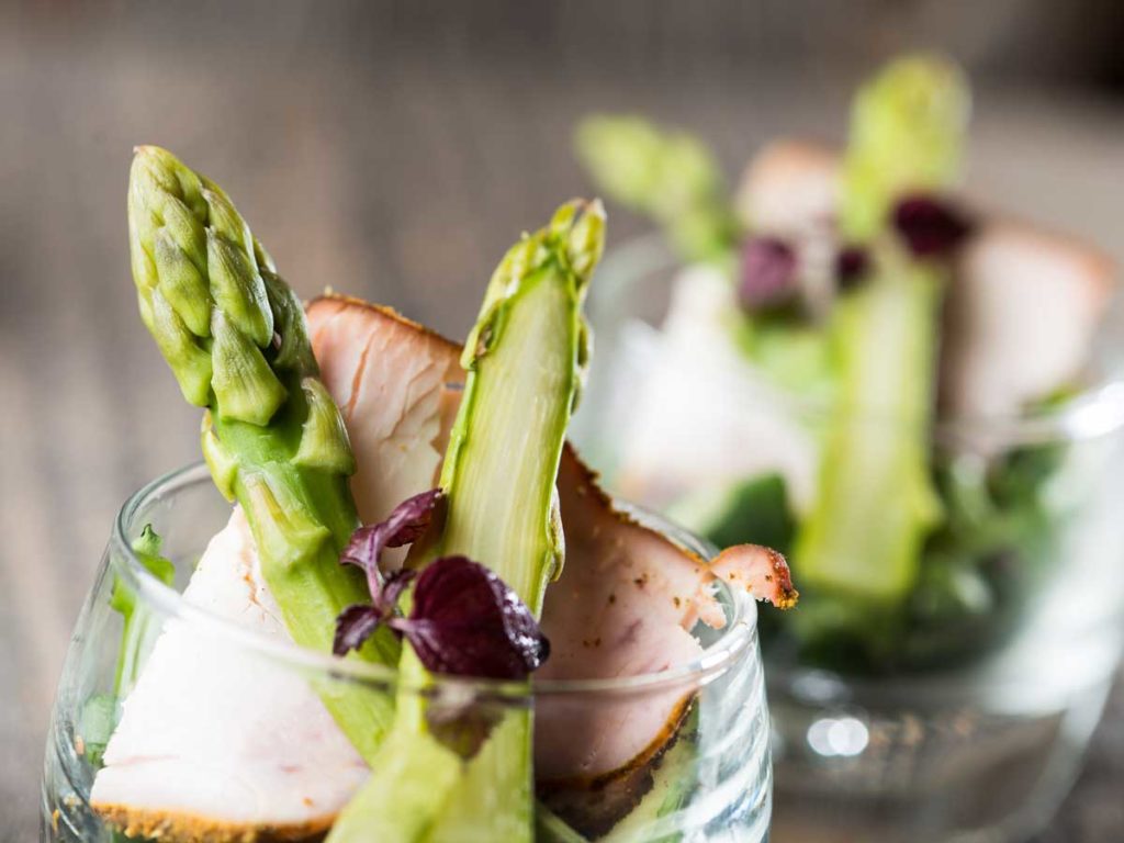 Asparagus gourmet appetizer in Florida Keys