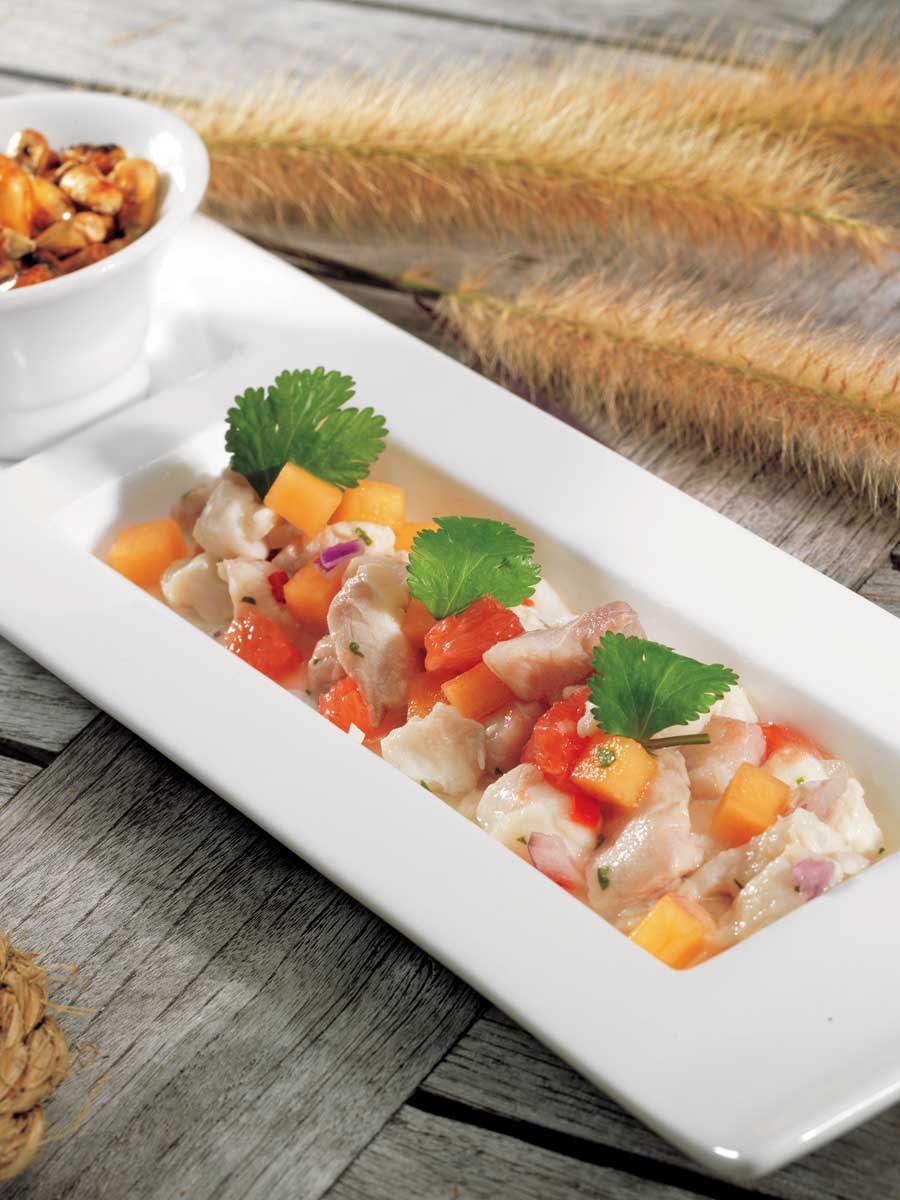 Lunch ceviche in Florida Keys