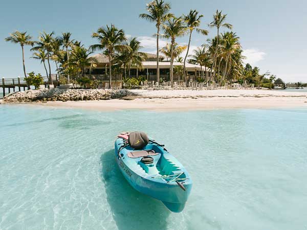 Empty Kayak Near Little Palm Island.