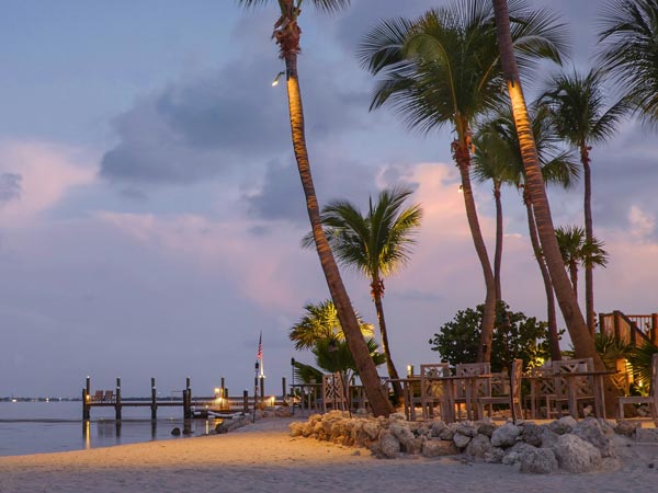 Sunrise On The Beach At Little Palm Island.