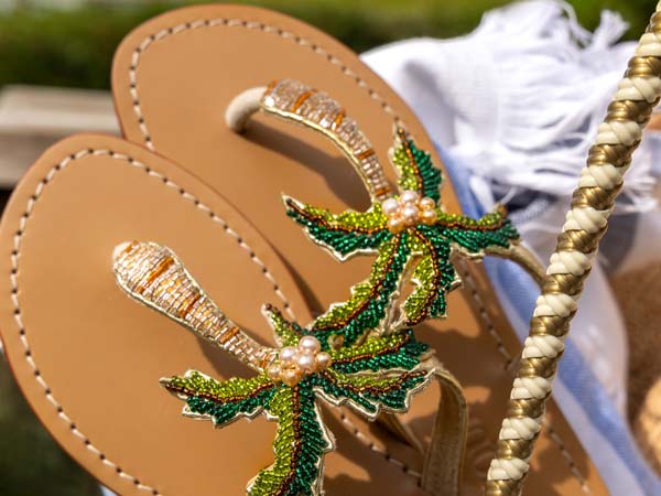 Sandals In A Basket.