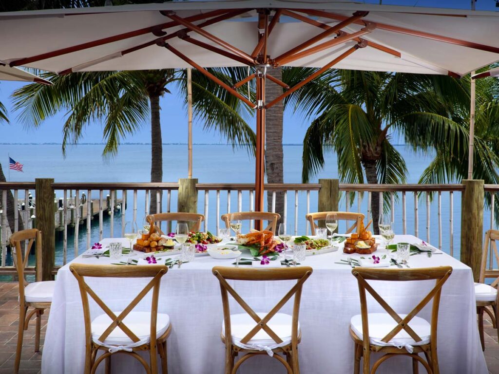 Event Table By The Ocean
